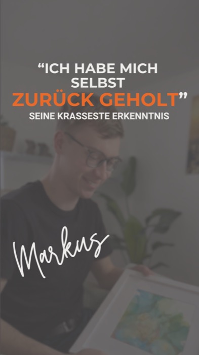 Markus über seine Erkenntnis